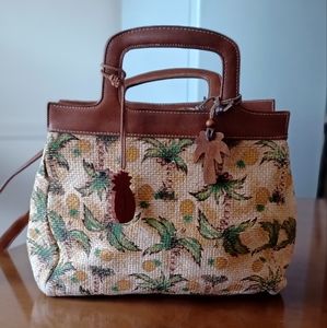 Preowned Liz Claiborn Palm Tree Purse RN70272/CA16396